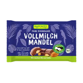 Rapunzel Mléčná čokoláda s mandlemi 100 g BIO